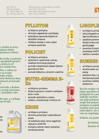 Biolchim stimulatori i gnojiva - pregled
