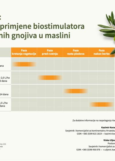 Biolchim - program prihrane masline